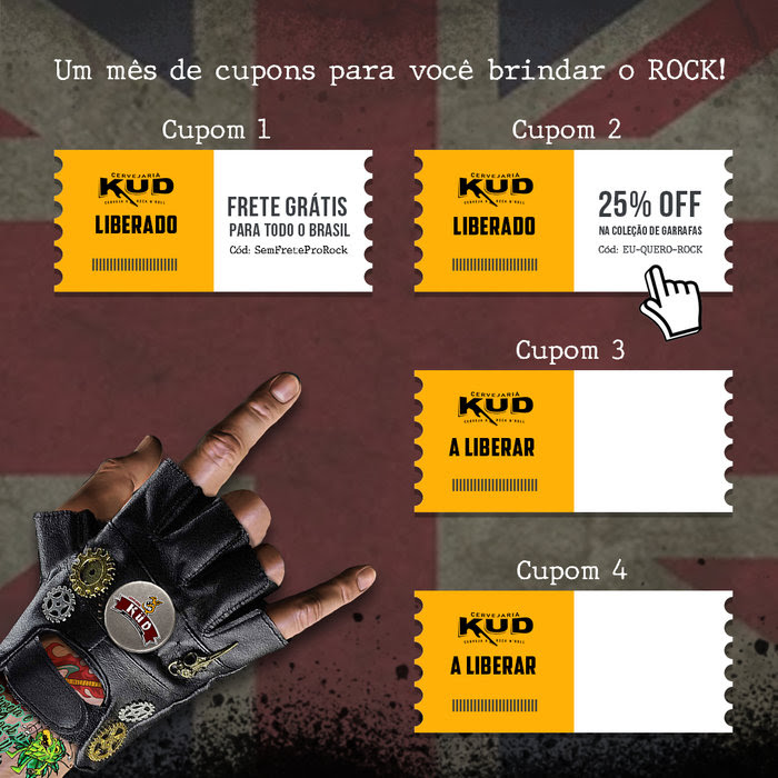 A cervejaria mais Rock´n Roll do Brasil, Küd lança cupons de desconto em seu site durante todo o mês de julho