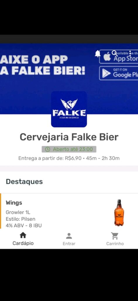 Compre pelo app Falke e receba as cervejas em casa